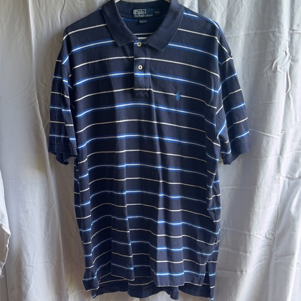 BLUE POLO DRESS SHIRT 👕